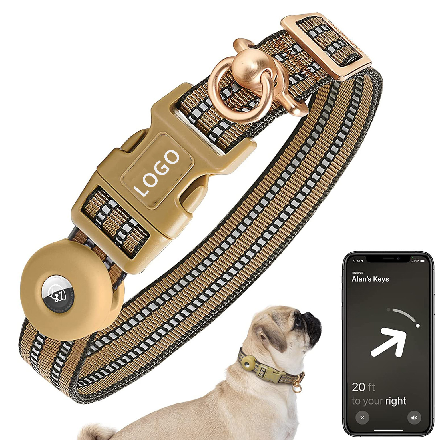 Pet Supplies Fit Silicone Case Anti-lost Dog Collar - Imagen 4