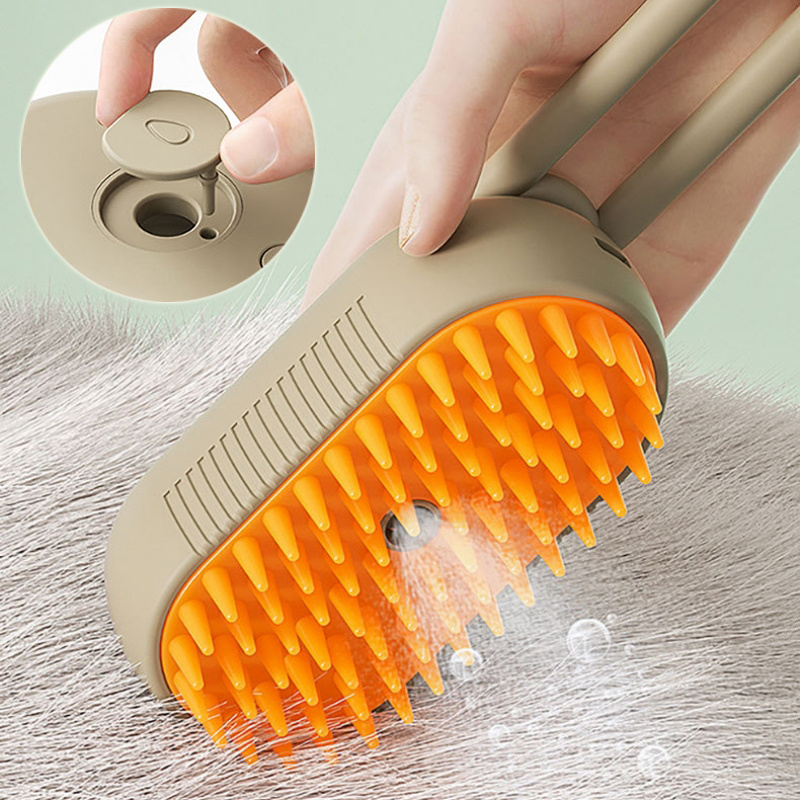 Cat Steam Brush Steamy Dog Brush 3 In 1 Electric Spray Cat Hair Brushes For Massage Pet Grooming Comb Hair Removal Combs Pet Products - Imagen 6