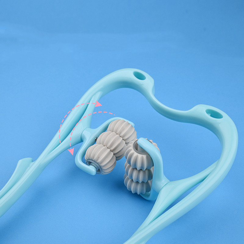Multifunctional Manual Six-wheel Neck Massager Massage Relieve Roller Massage Tool - Imagen 6