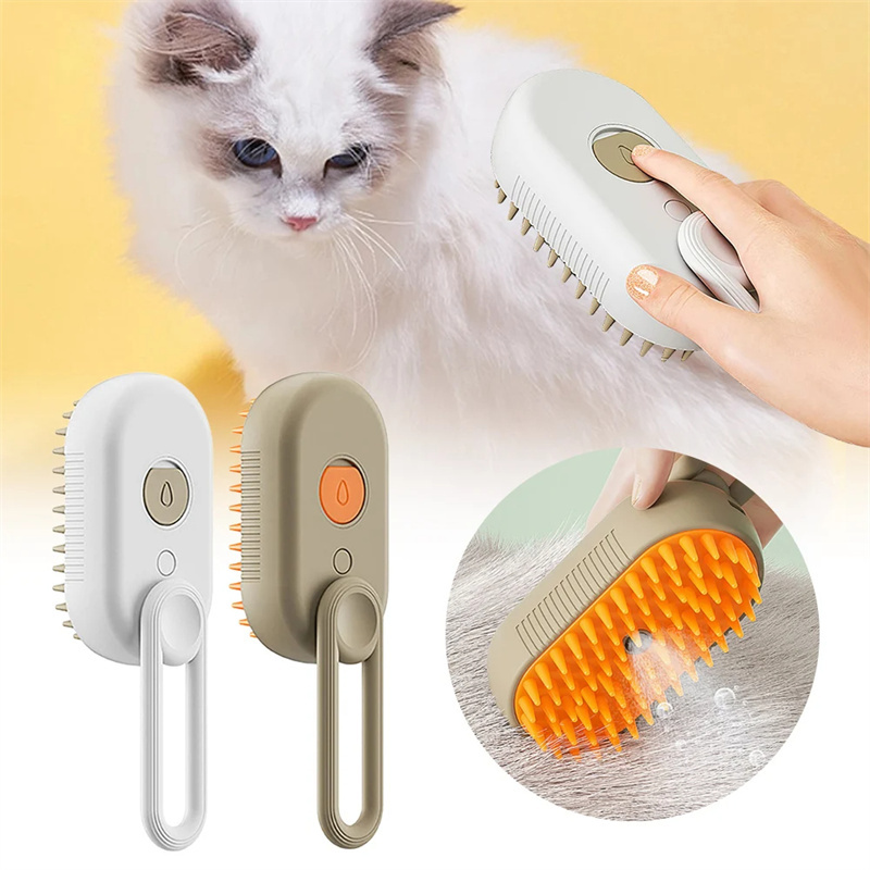 Cat Steam Brush Steamy Dog Brush 3 In 1 Electric Spray Cat Hair Brushes For Massage Pet Grooming Comb Hair Removal Combs Pet Products - Imagen 7