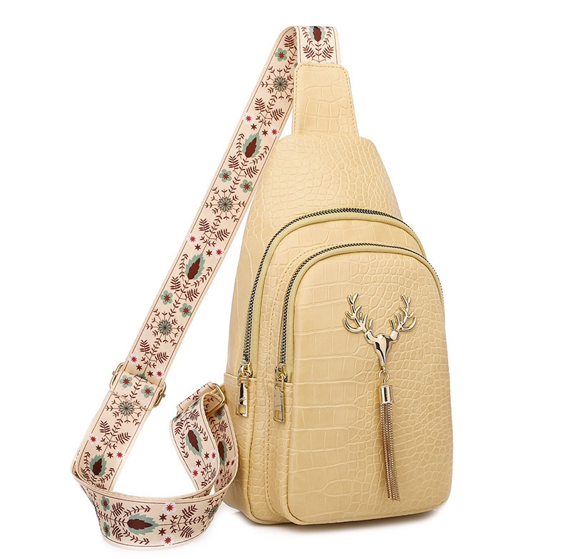 Bolso bandolera con diseño de borla de ciervo