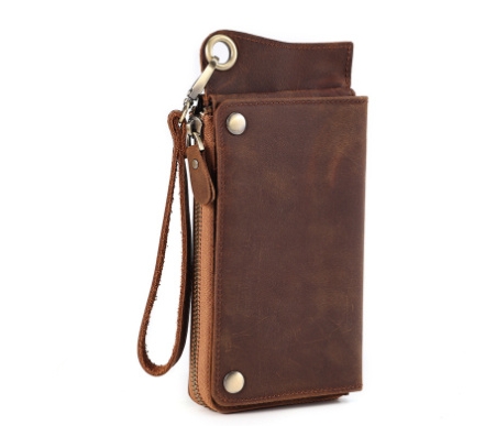 Cartera retro para hombre de piel