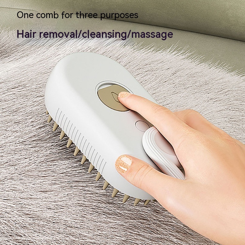 Cat Steam Brush Steamy Dog Brush 3 In 1 Electric Spray Cat Hair Brushes For Massage Pet Grooming Comb Hair Removal Combs Pet Products - Imagen 2
