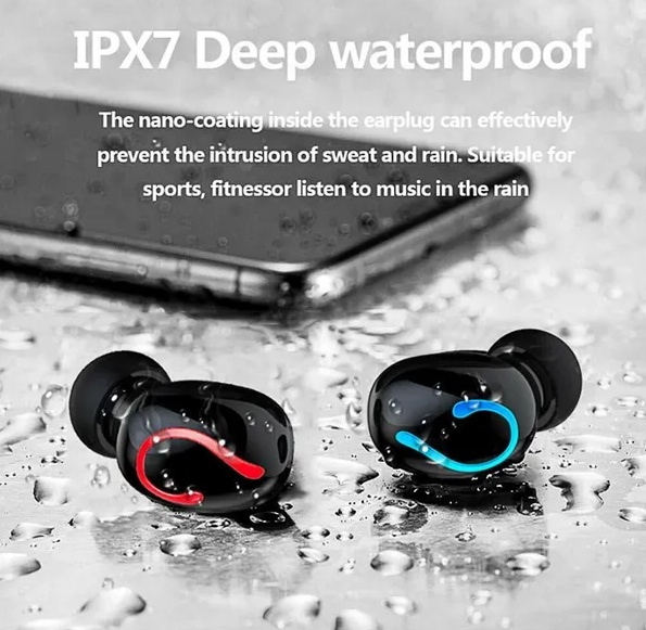 Bluetooth 5.1 Headset TWS Wireless Earphones Mini Earbuds Stereo Headphones IPX7 - Imagen 4