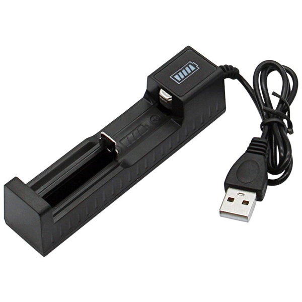 4 PCS3000mAh 18650 Rechargeable Batteries + 1PCS USB Charger Set For Flashlights Headlamp(Logistics Only For USPS.TK/TMEU Only For Self-pickup) - Imagen 5