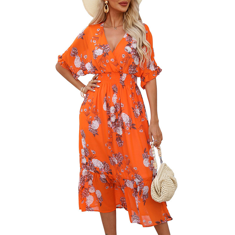Vestido largo floral Estilo bohemio