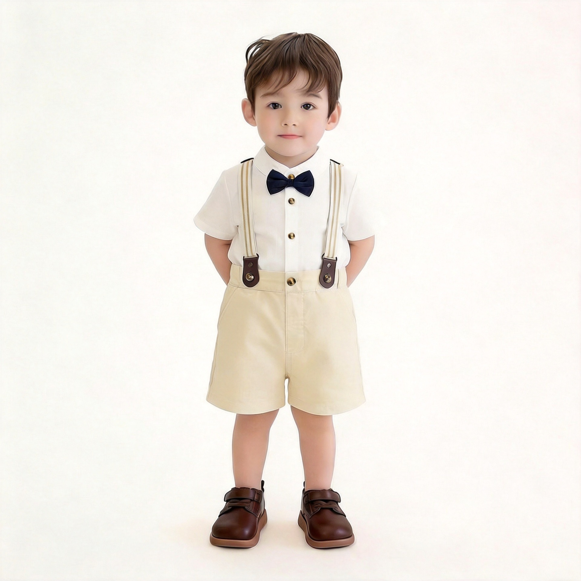 Conjunto de pantalón con tirantes para niños - Imagen 9