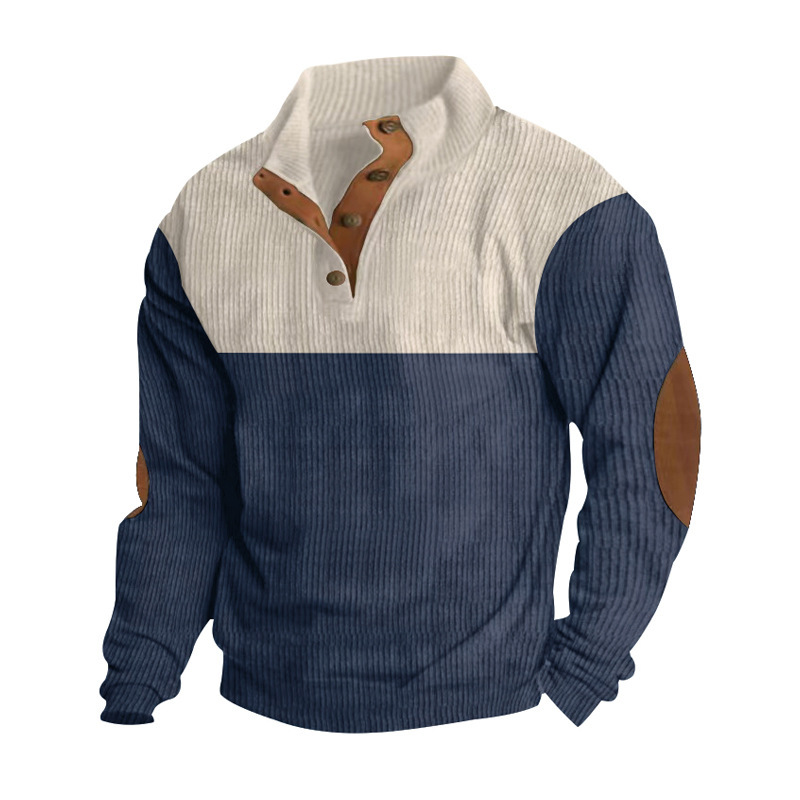 Sudadera informal de manga larga con cuello alto estilo holgado. - Imagen 3