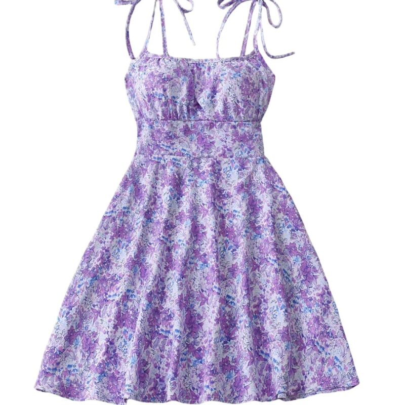Vestido estampado floral de verano