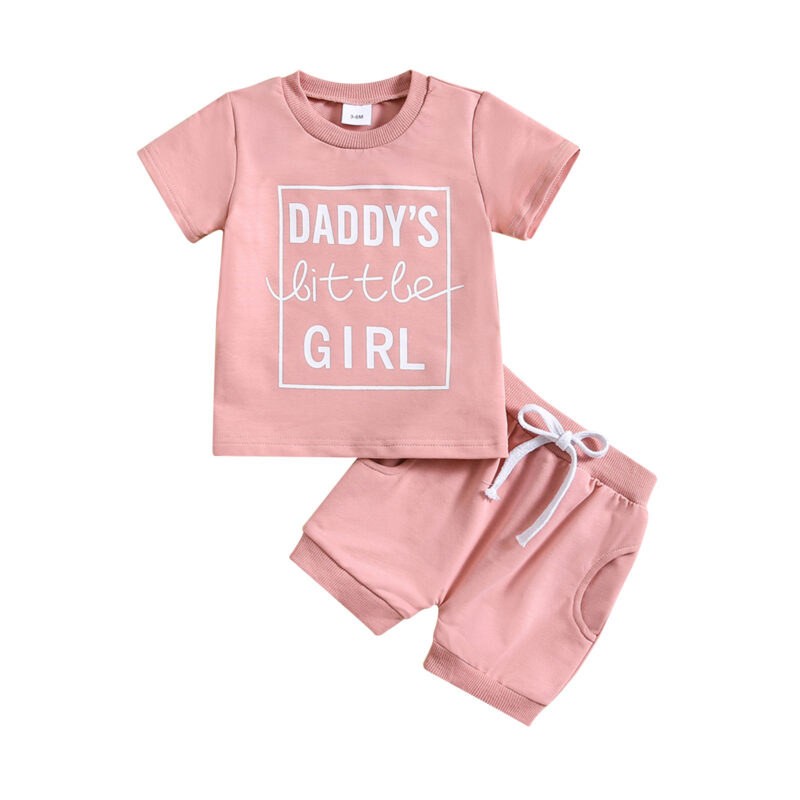 Conjunto de camiseta y pantalón corto para niños y niñas
