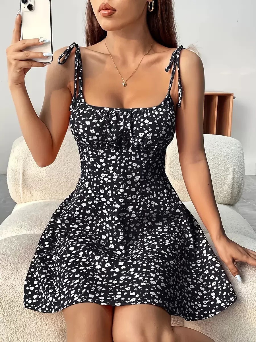 Vestido estampado floral de verano - Imagen 6