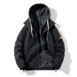 Chaqueta con capucha informal de moda para hombre