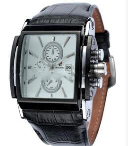Relojes de cuero cuadrados.