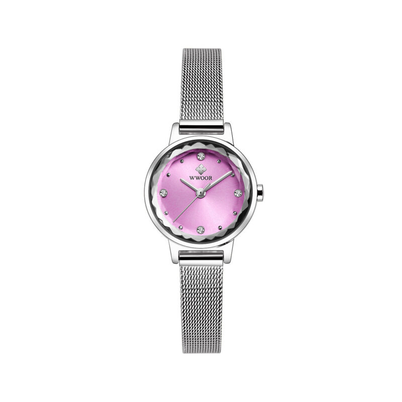 Reloj de cuarzo sencillo y elegante para mujer
