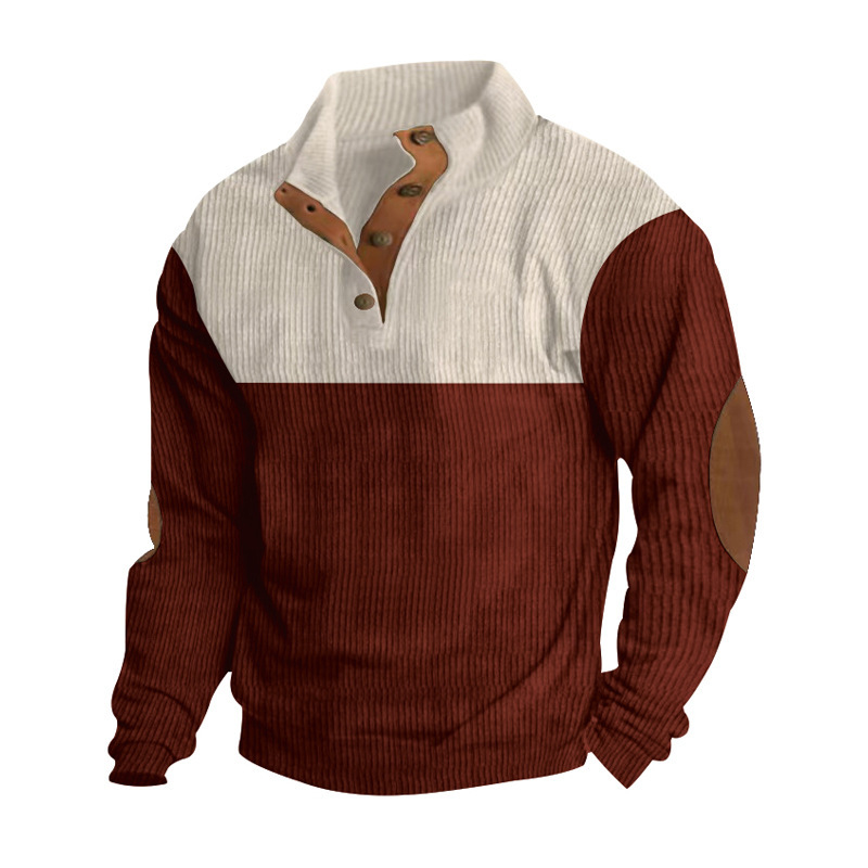 Sudadera informal de manga larga con cuello alto estilo holgado. - Imagen 6