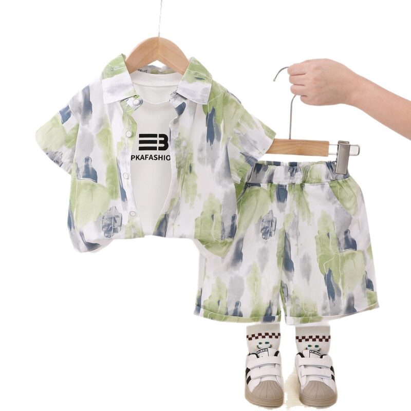 Conjunto de camiseta de manga corta y pantalón para niño