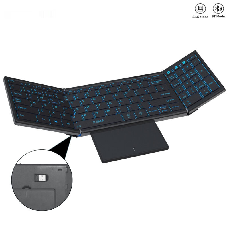 mini teclado Bluetooth inalámbrico plegable