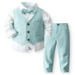 Traje de chaleco para niño, primavera y otoño