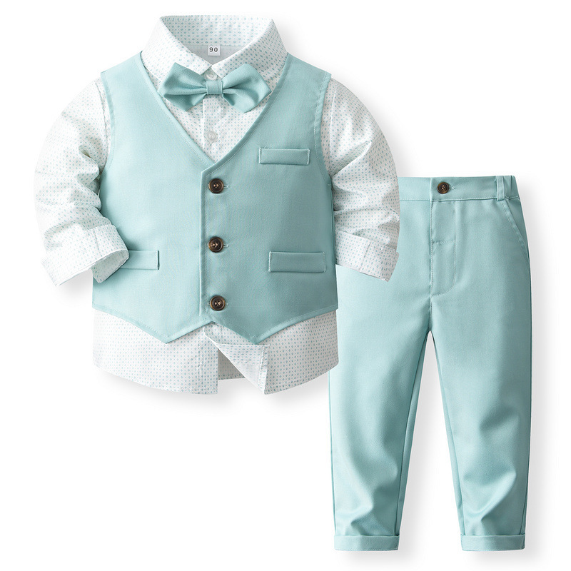 Traje de chaleco para niño, primavera y otoño