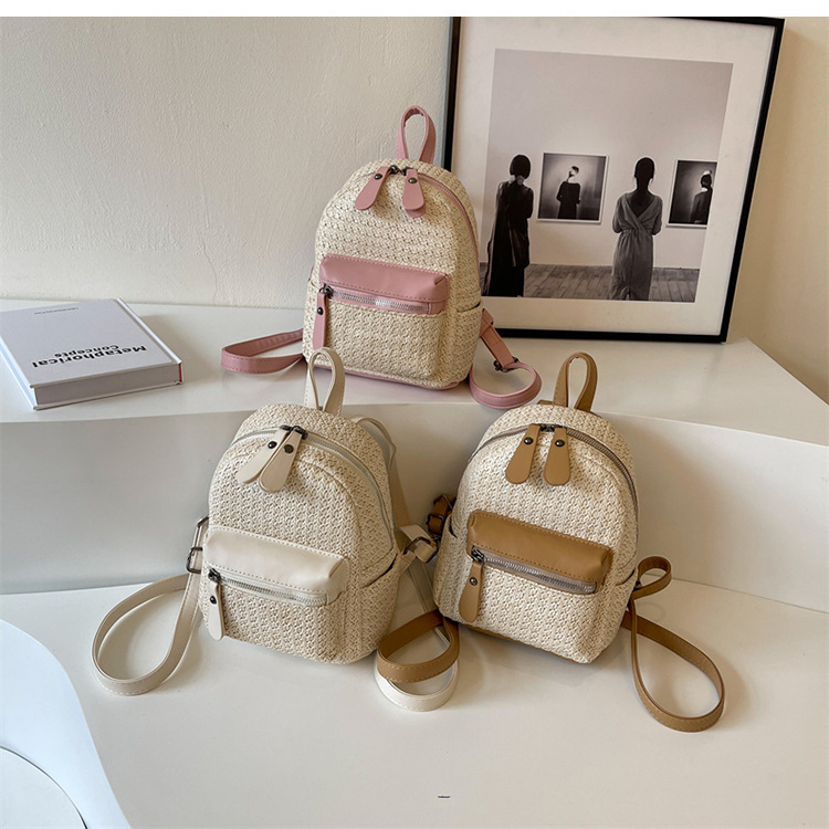Mochila de paja con diseño especial para mujer - Imagen 2