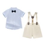 Conjunto de pantalón con tirantes para niños