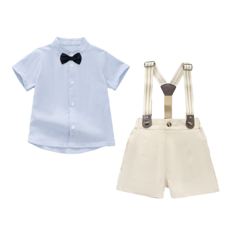Conjunto de pantalón con tirantes para niños