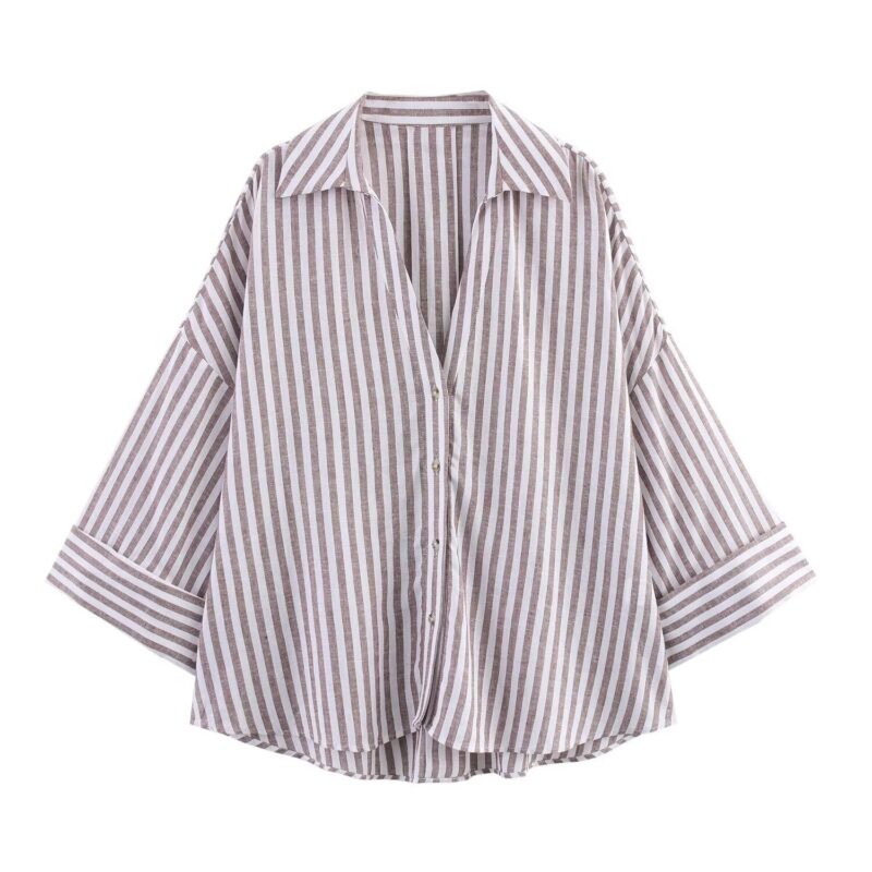 Camisa informal holgada para mujer