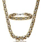 Collar de cadena de acero inoxidable.