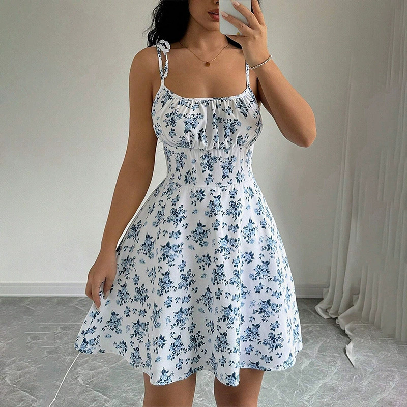 Vestido estampado floral de verano - Imagen 8