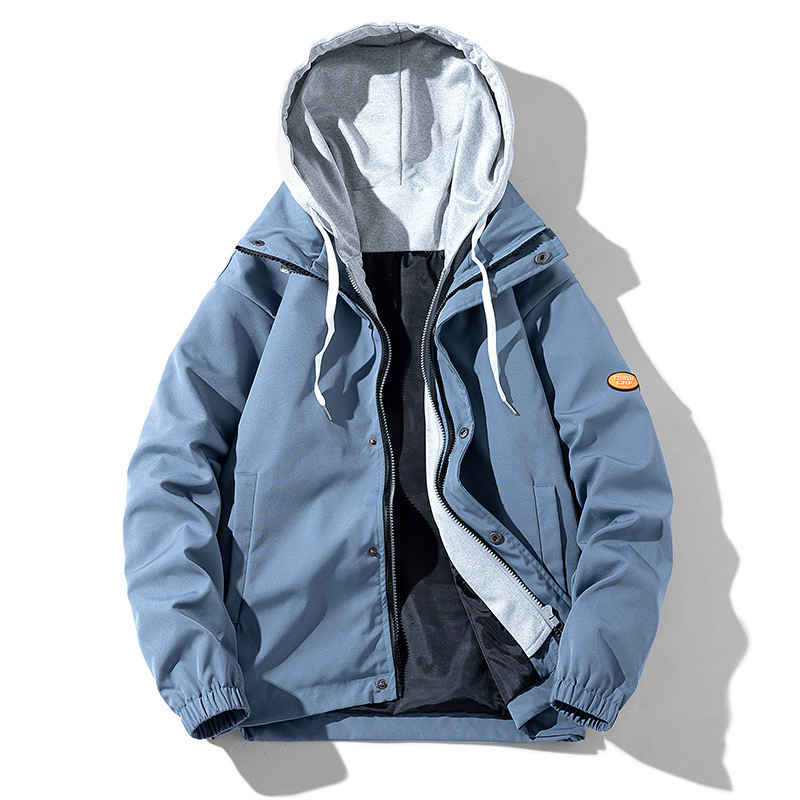 Chaqueta con capucha informal de moda para hombre - Imagen 6