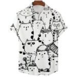 Camisa holgada informal con estampado