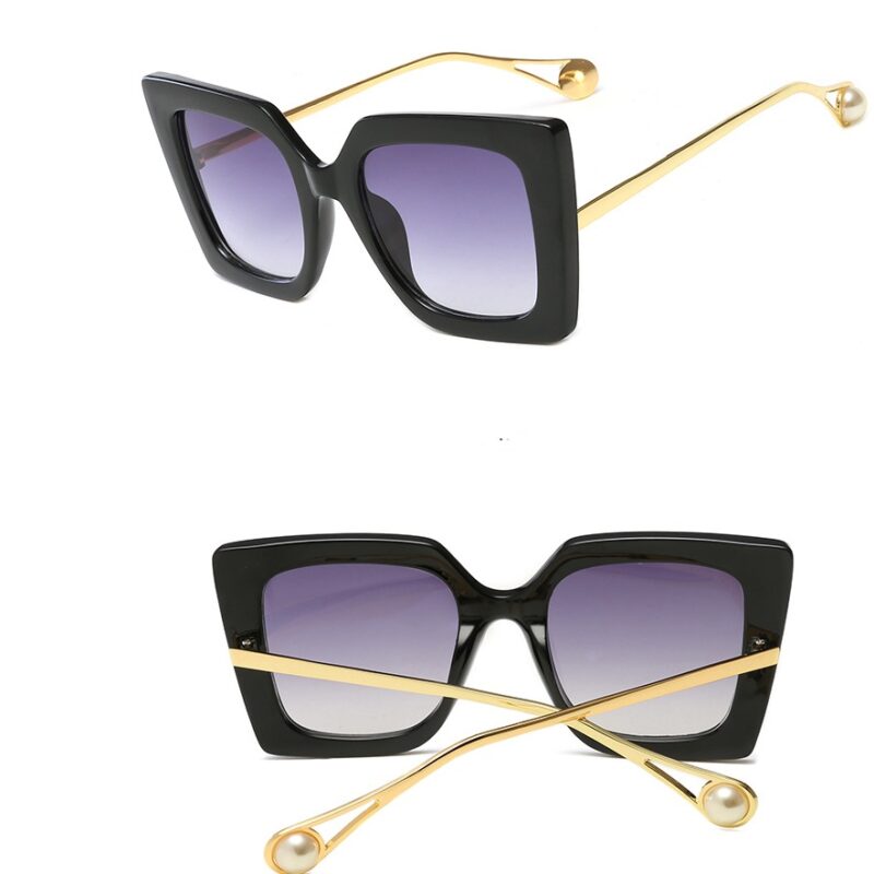 Gafas de sol perlas cuadradas