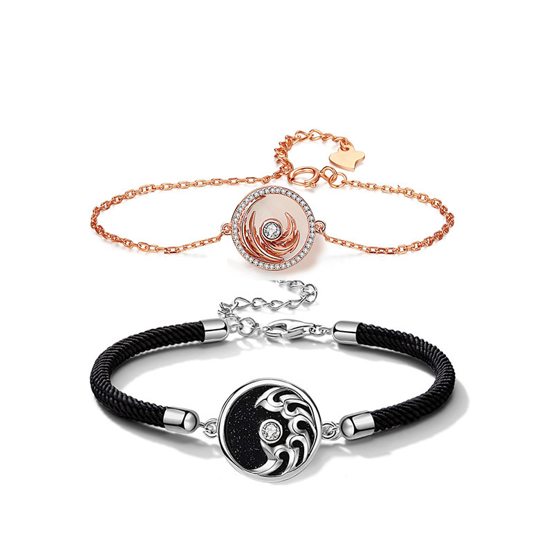 Pulseras de pareja diseño especial.