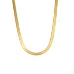 Collar de cadena de serpiente de acero inoxidable.