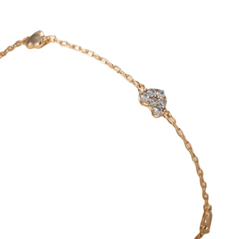 Pulsera de corazón de diamantes