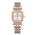 Reloj de mujer con esfera incrustada