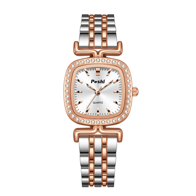 Reloj de mujer con esfera incrustada