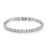 Pulsera de circonita diamantes de plata