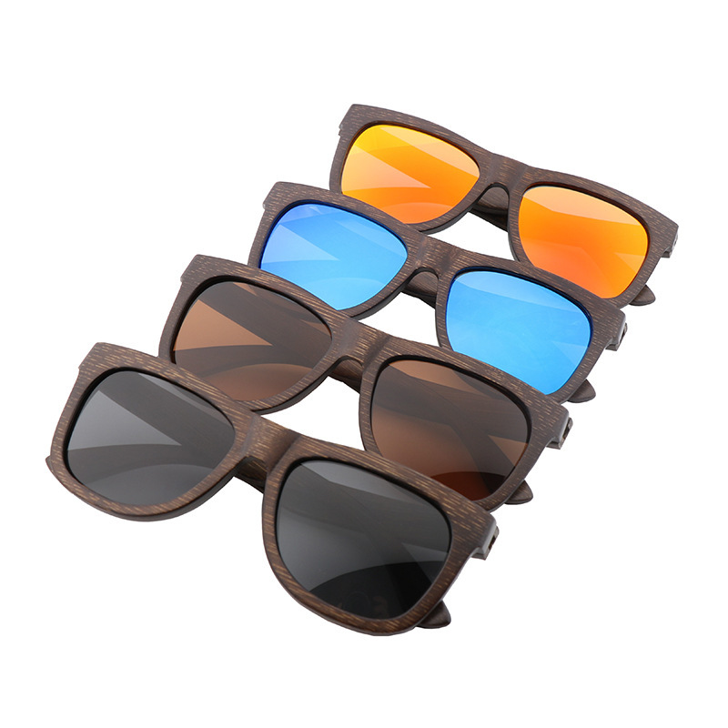 Gafas de sol retro de madera