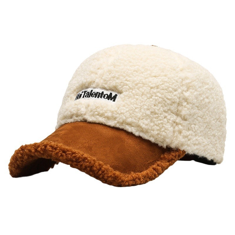 Gorra de visera cálida y mullida
