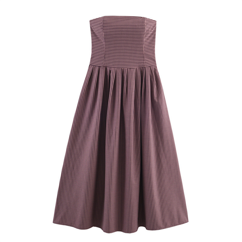 Vestido cuadros para mujer