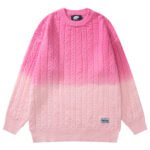 Jersey con degradado de color contrastante, look masculino, look holgado