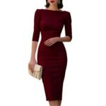 Vestido elegante de corte recto