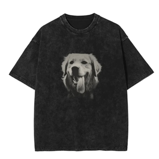 Camiseta estampada sencilla para hombre