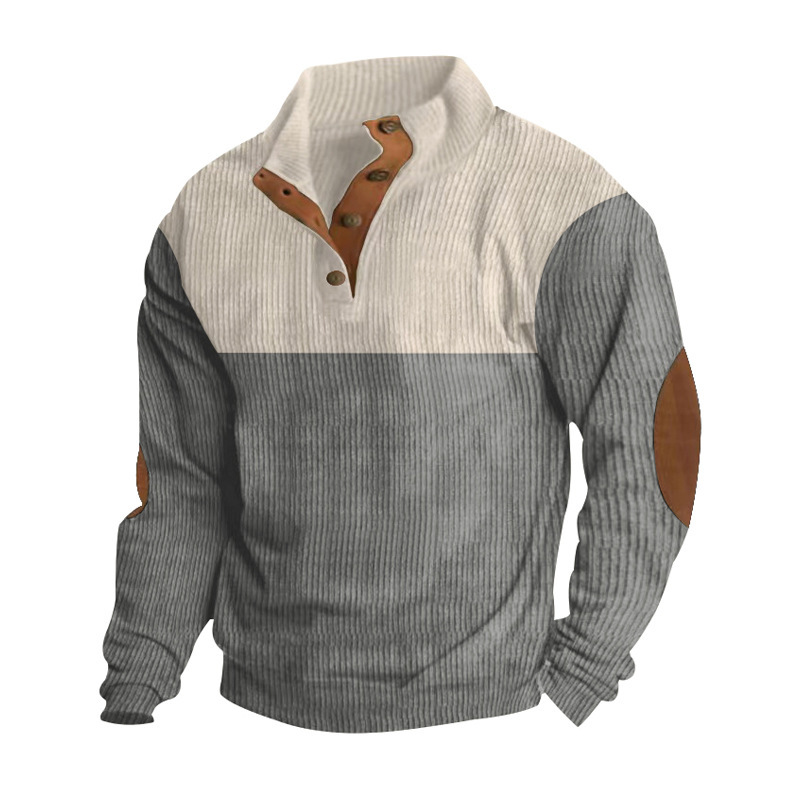 Sudadera informal de manga larga con cuello alto estilo holgado. - Imagen 5