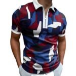 Camiseta informal de manga corta con estampado para hombre