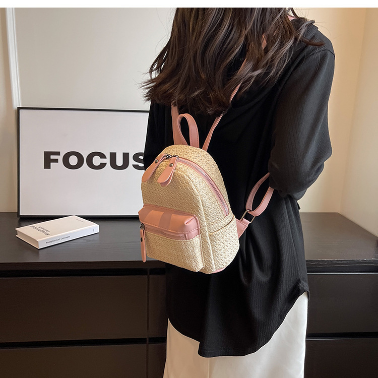 Mochila de paja con diseño especial para mujer - Imagen 10