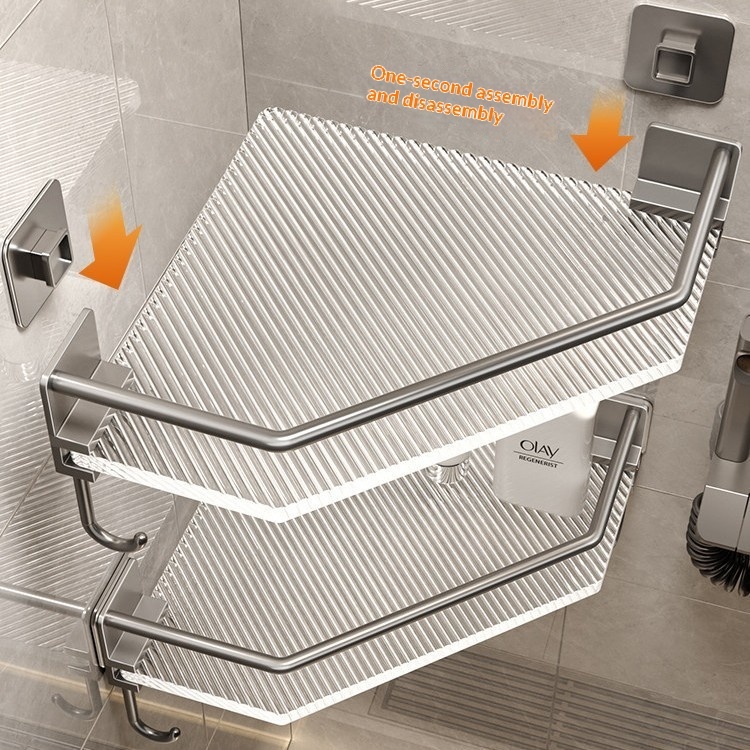 Estantería triangular para baño - Imagen 2