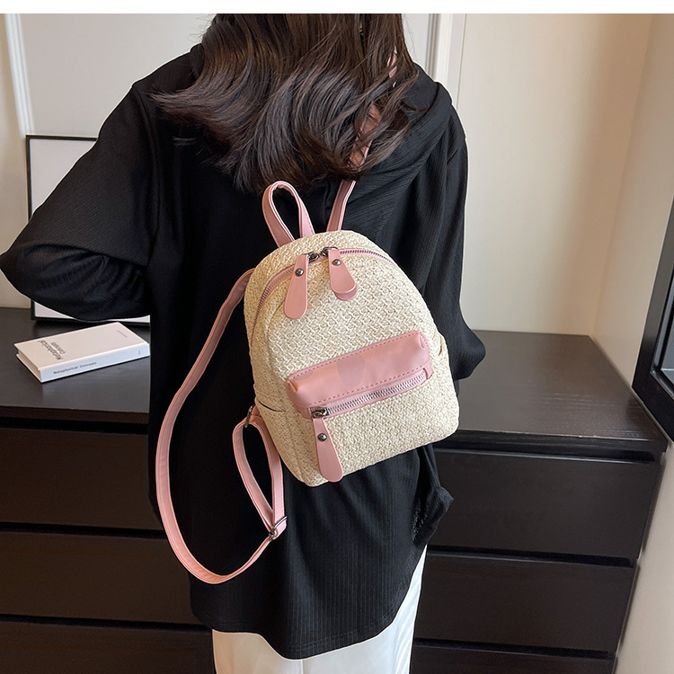 Mochila de paja con diseño especial para mujer - Imagen 9