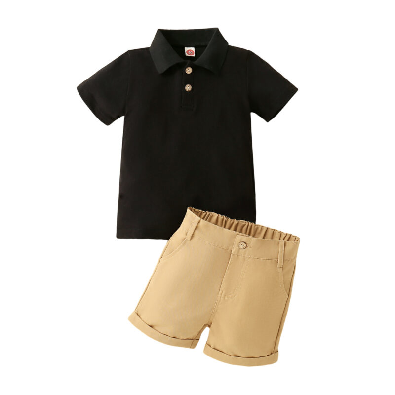 Traje de polo para niño con cremallera